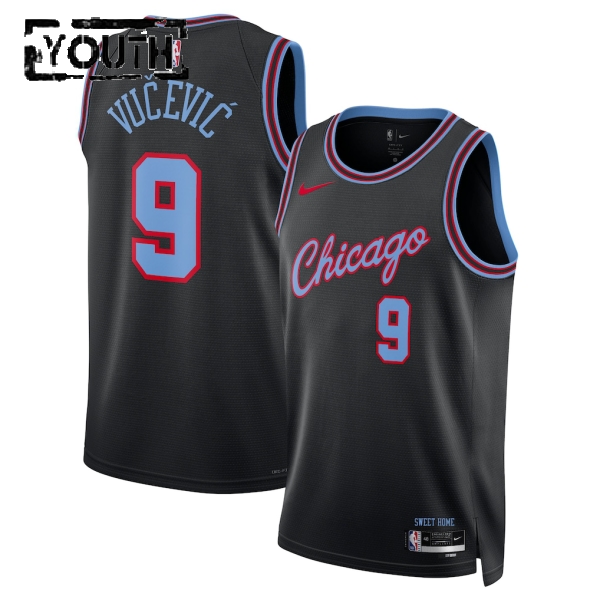 Chicago Bulls Trikot Nikola Vucevic Nike 2025-26 City Edition Schwarz Swingman - Kinder Chicago Bulls Trikot Nikola Vucevic Nike 2025-26 City Edition Schwarz Swingman - Kinder